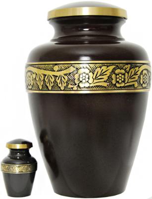Brass Urn Velvet Box plus 1 Keepsake